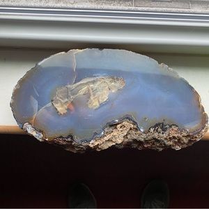 Agate polished flat stone